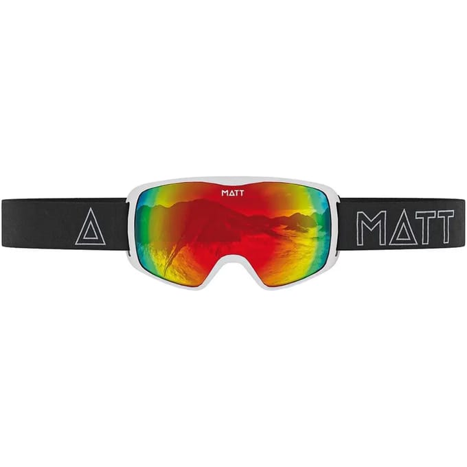 MATT skibril Ski Collectie Kompakt Mask Cherry - Wit met Rood