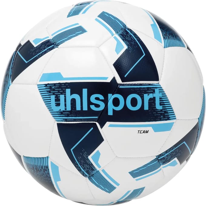 Uhlsport Team (Sz. 3) Trainingsbal - Wit / Marine / Ijsblauw | Maat: 3