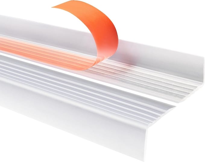 Zelfklevend Antislip Profiel voor Trapranden Transparant PVC 40x25mm