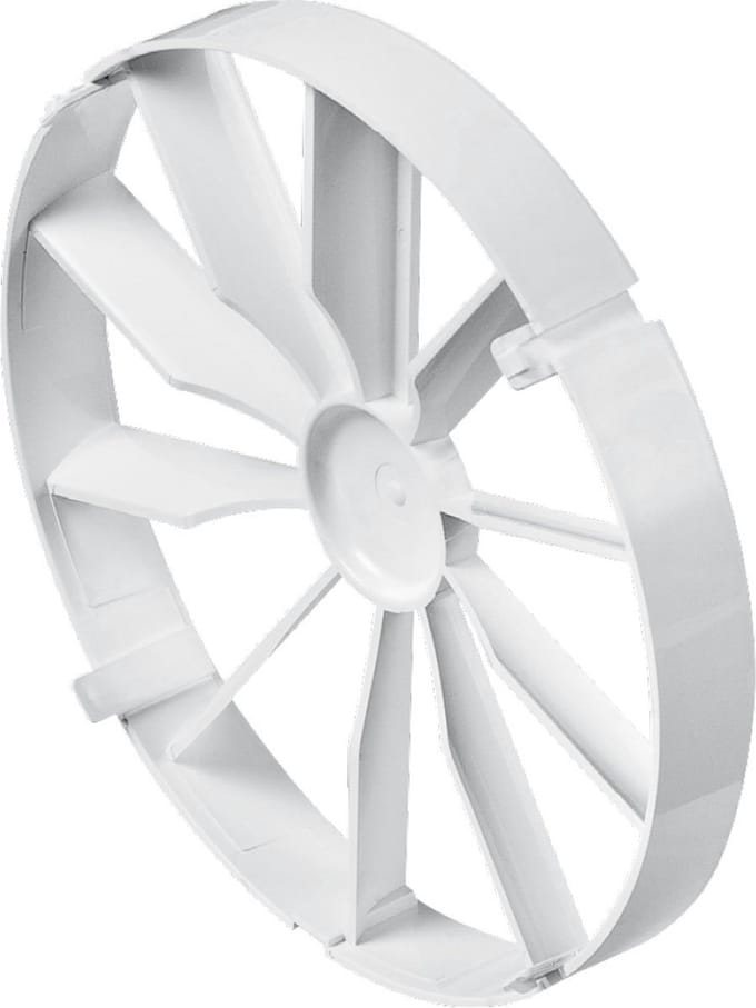 AWENTA terugslagklep Ø150 mm - voor badkamerventilatoren - Kunststof