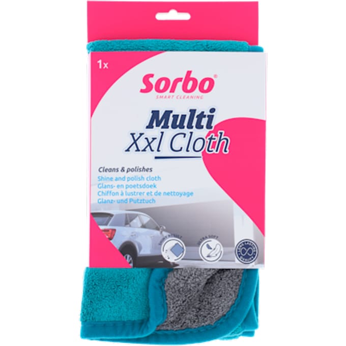 Sorbo Multi XXL Cloth - XL Microvezeldoek - Poetsdoek - 30 x 65 cm - Dubbelzijdig