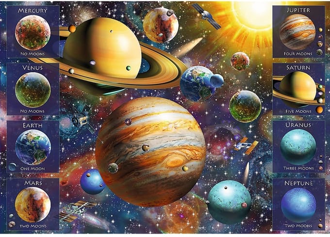 Trefl puzzel - Solar system legpuzzel - 1040 stukjes - educatief speelgoed.