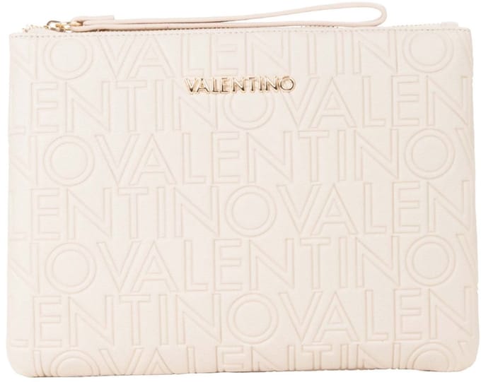 VALENTINO accessoiretas Pansy Soft Cosmetic Case Ecru beige