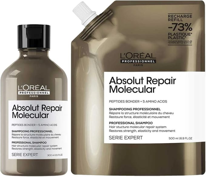 L'Oréal Professionnel - Absolut Repair Molecular Shampoo Refill Set - 300+500ml