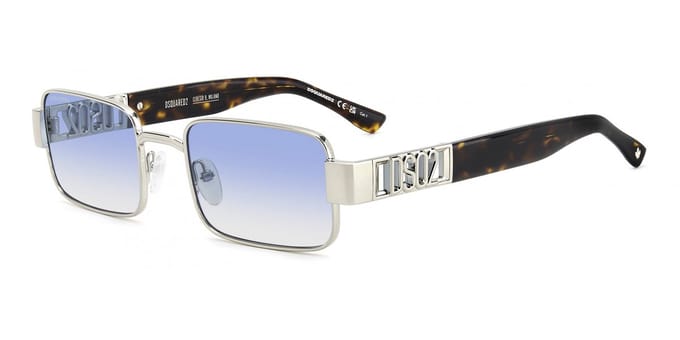 Dsquared2 D2 0156/S PALLADIUM/ AZURE SHADED 54/22/145 Herrenbrillen Zonnebrillen