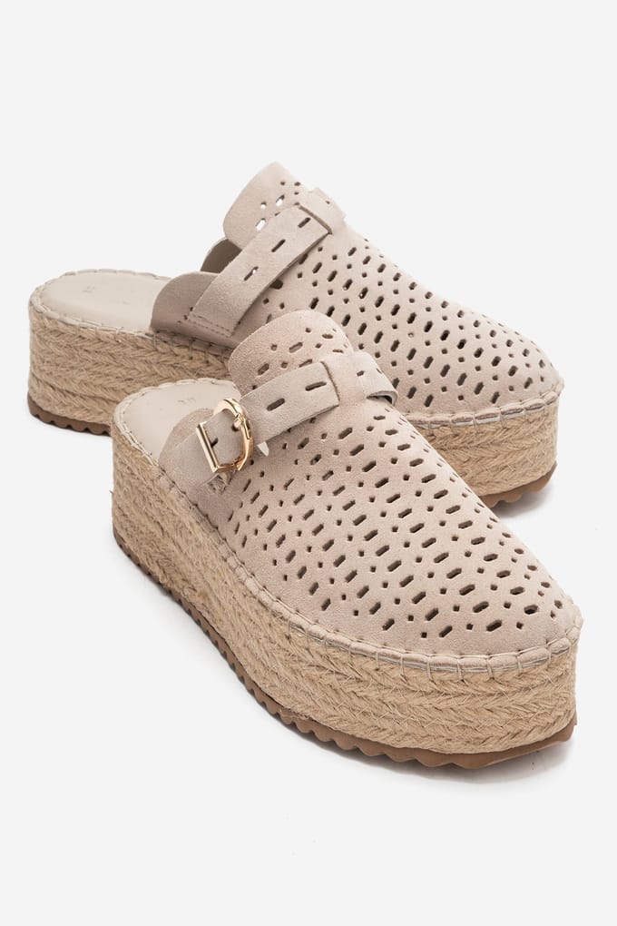 Louis Leren Plateau Sandaal