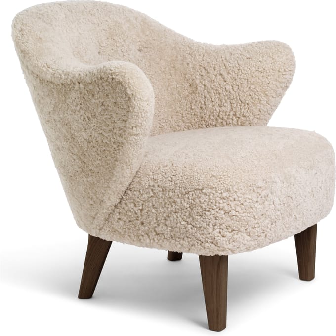 Audo Ingeborg Schapenvacht Fauteuil - eiken, gerookt - moonlight