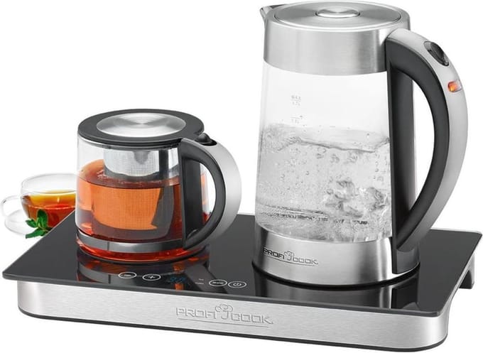 ProfiCook PC-TKS 1056 - tea/coffee maker / kettle - Roestvrij Staal Glas