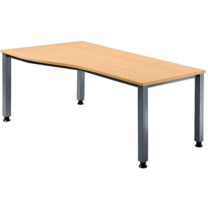 QUEO 18 S | Bureau - Beuken 180 x 100 Tafelhoogte I In hoogte verstelbaar