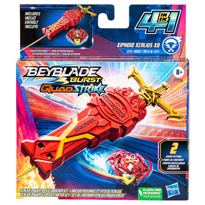 BeyBlade QS Xcalius Power Speed Launcher Pack Tollen