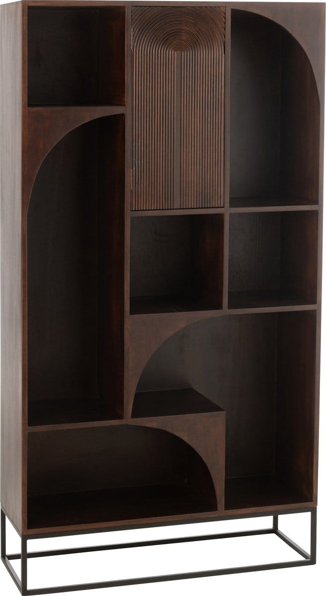 J-Line rek Mode - mango hout/mdf - bruin