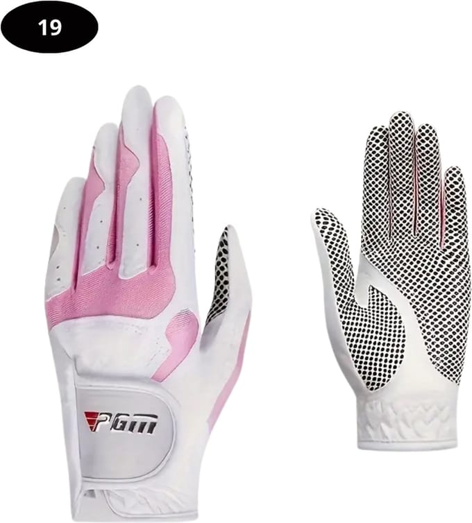 Nivard Golfhandschoenen 2 Stuks - Golf Accessoires - Handschoen AntiSlip - Dames - Roze - Maat M