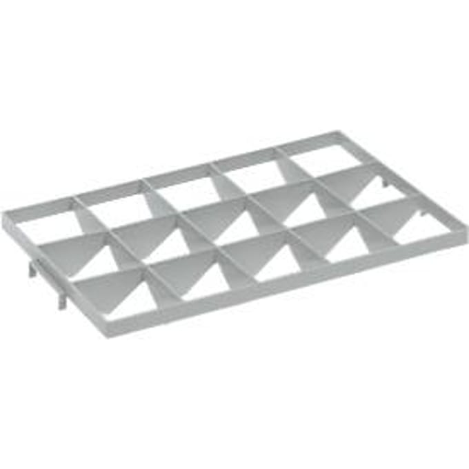 Vakindeling FW 1191-2 boven, PE-HD, grijs