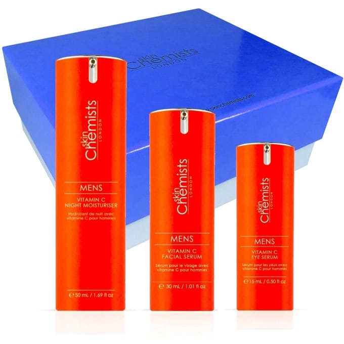 skinChemists Geavanceerde anti-verouderingsroutine met vitamine C voor mannen ter preventie