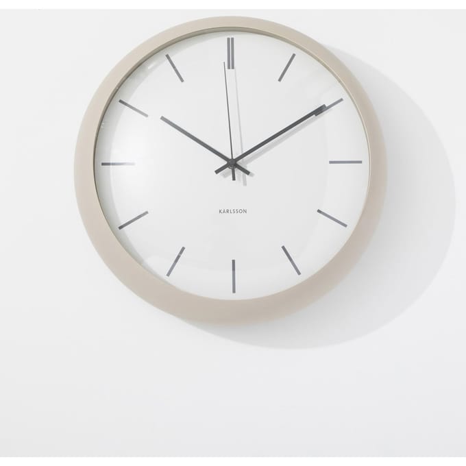 Karlsson Wandklok Nirvana Globe - Grijs - Ø40cm - Wandklok Modern