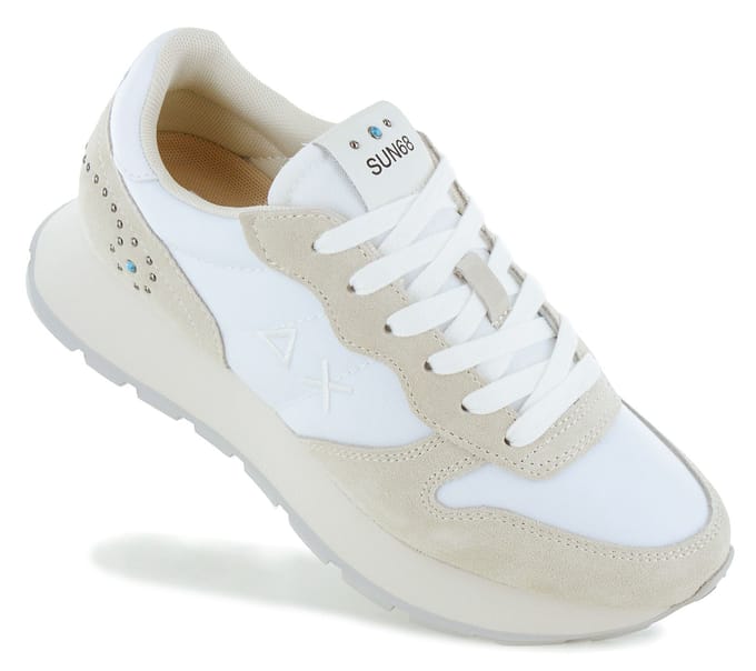 SUN68 Ally Studs - Damen Sneakers Schuhe Weiß Z36205-01 ORIGINAL EU 41