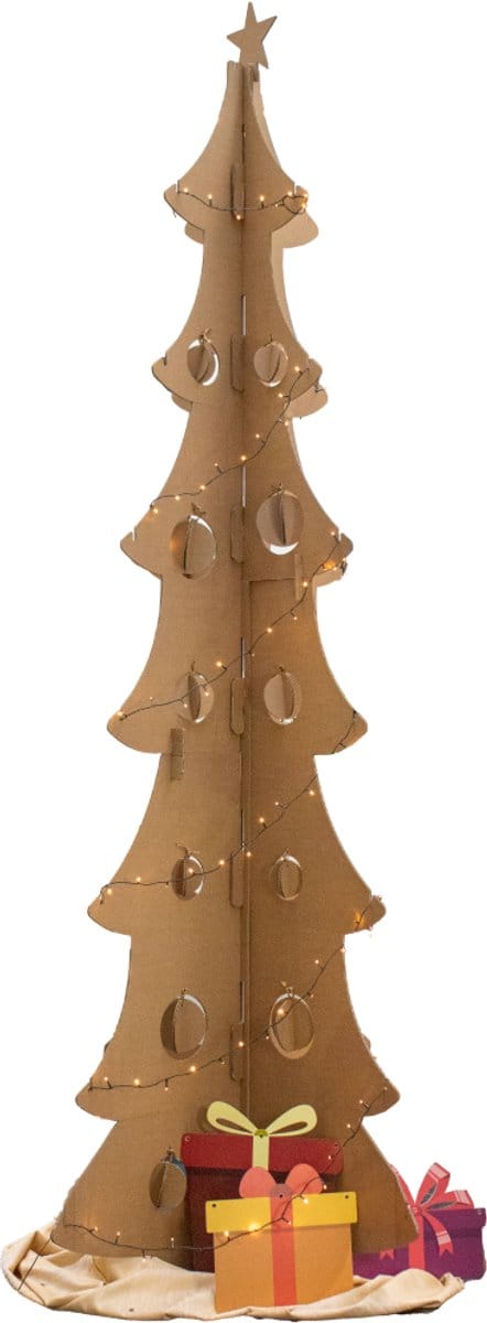 Kartonnen kerstboom xl - 330 cm hoog - Kartent