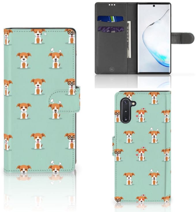 Samsung Galaxy Note 10 Telefoonhoesje met Pasjes Pups