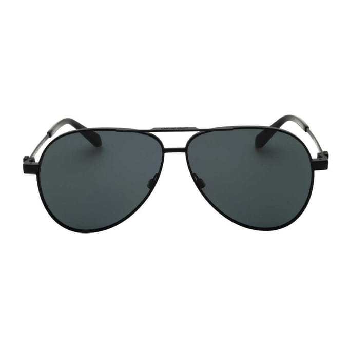 Off White Unisex volwassen zonnebril Ruston L gespiegeld (Zwart)