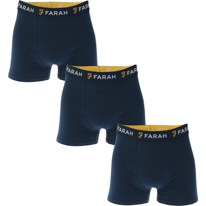 Farah Heren Boxershort (Pakket van 3) (Marine)