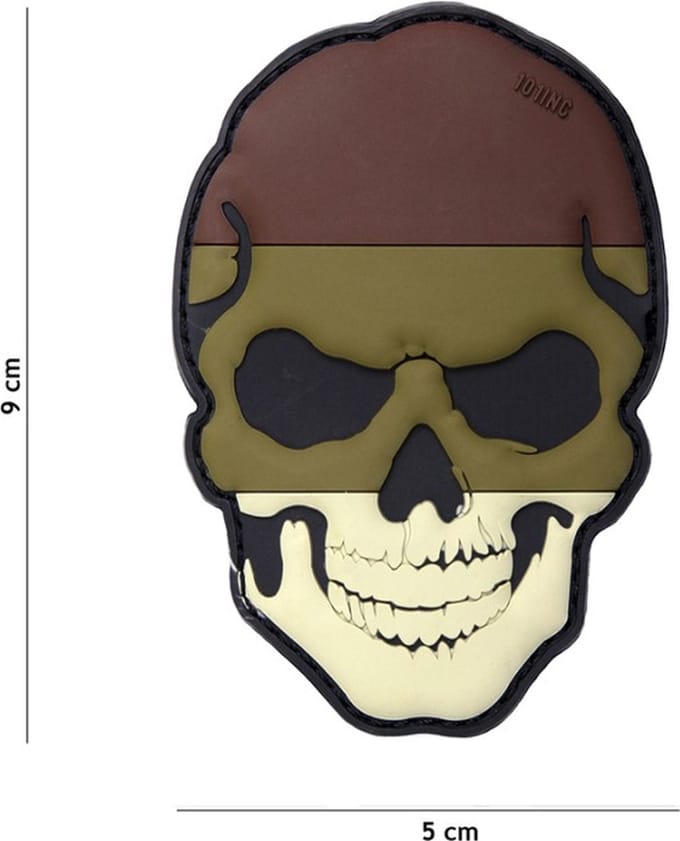 101 Inc Embleem 3D Pvc Skull Duitsland Camo  16008