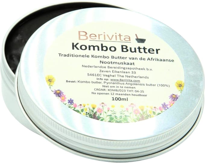 Kombo Butter Puur 100ml - Kombo Boter Blik - Onbewerkt en Ongeraffineerd