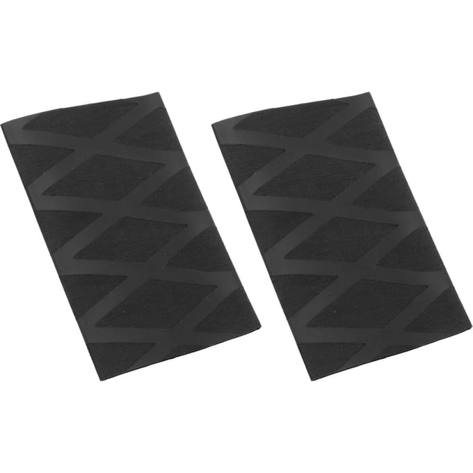 2 STUKS Tennisracket Grip Tape Warmtekrimpende Polyolefine Racket Overgrip voor Horizontaal Racket black