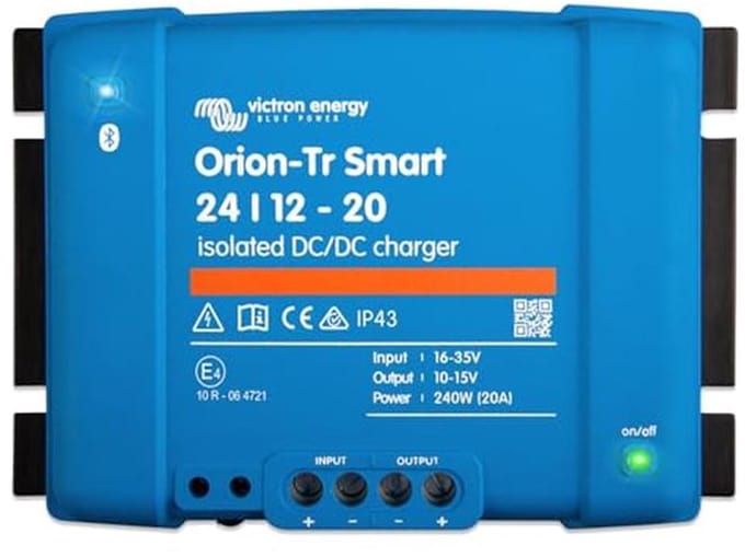 DC-DC Acculader 24/12 Volt 20A - Slimme Oplossing met Bluetooth