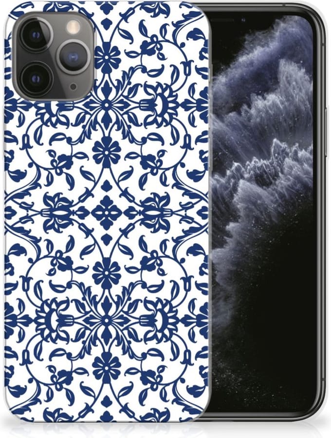 Apple iPhone 11 Pro TPU Case Flower Blue