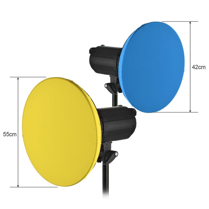 7 stuks 55cm Fotografie Lichtkap Doek Zachte Diffusor Cover 42cm