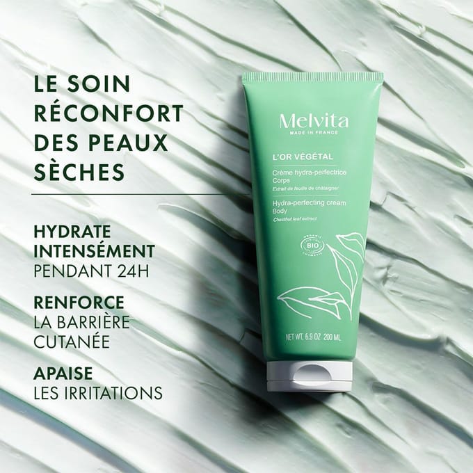 Melvita L'Or Végétal Hydra-perfectionerende lichaamscrème 200 Huidcrème