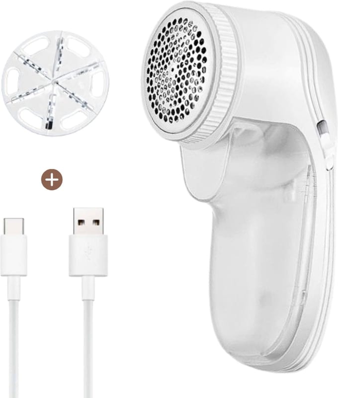 ZoeZo Pluizenverwijderaar Elektrisch - Draadloze Kledingontpluizer - Ontpiller Kleding Met Adapter en Extra Mesje - Ontpluizer