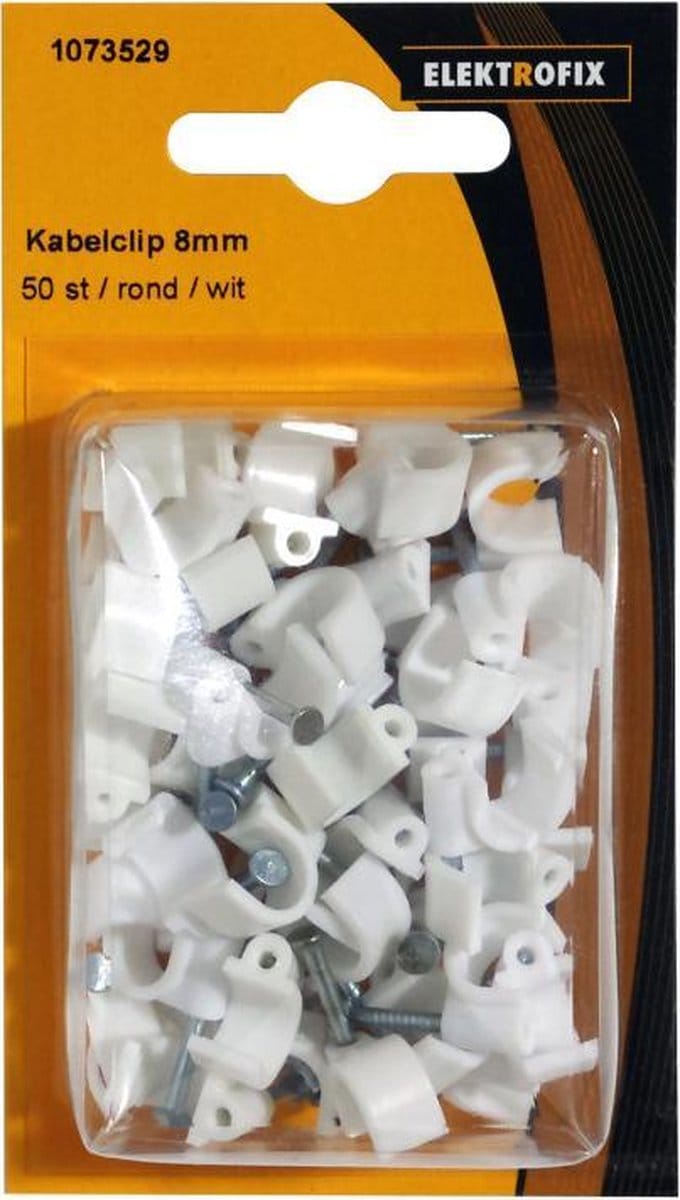 Elektrofix kabelclip 8 mm rond 50 st