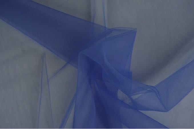 Bruidstule - Blauw - 1 meter - Per meter - 150cm breed