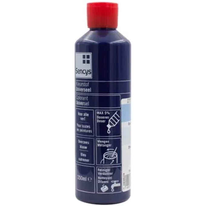 Sencys Universele Verfkleurstof Overzees Blauw 250ml