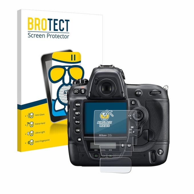 BROTECT - Screenprotector voor Nikon D3S - Folie Beschermfolie Beschermglas matte