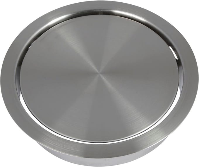 Inbouw RVS Afvalklep voor Werkblad - Ø 147 mm Uitsparing - Zachtsluitend