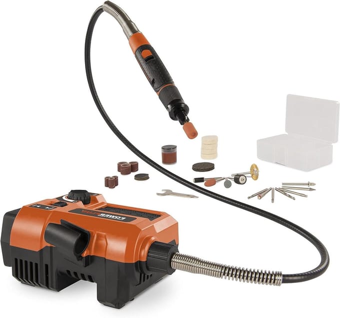 Rotary Multitool - Multifunction Tool - Doe-het-zelf Klussen - Dual Power Systeem - 20V - Oranje