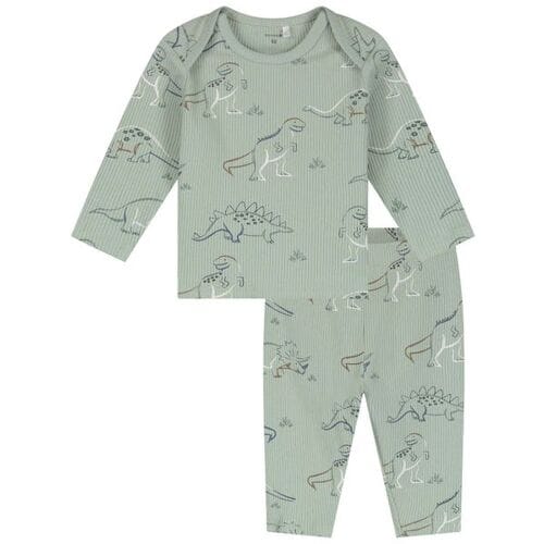 Prénatal baby pyjama saurier Lightgreen 68 heren