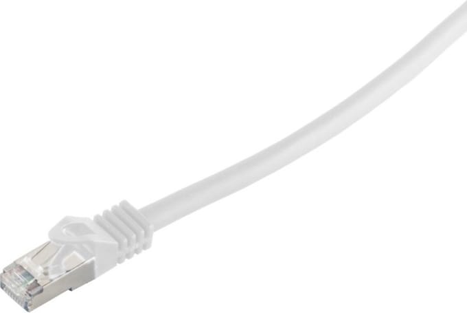 S-Impuls S/FTP CAT7 10 Gigabit netwerkkabel / wit - LSZH - 7,5 meter
