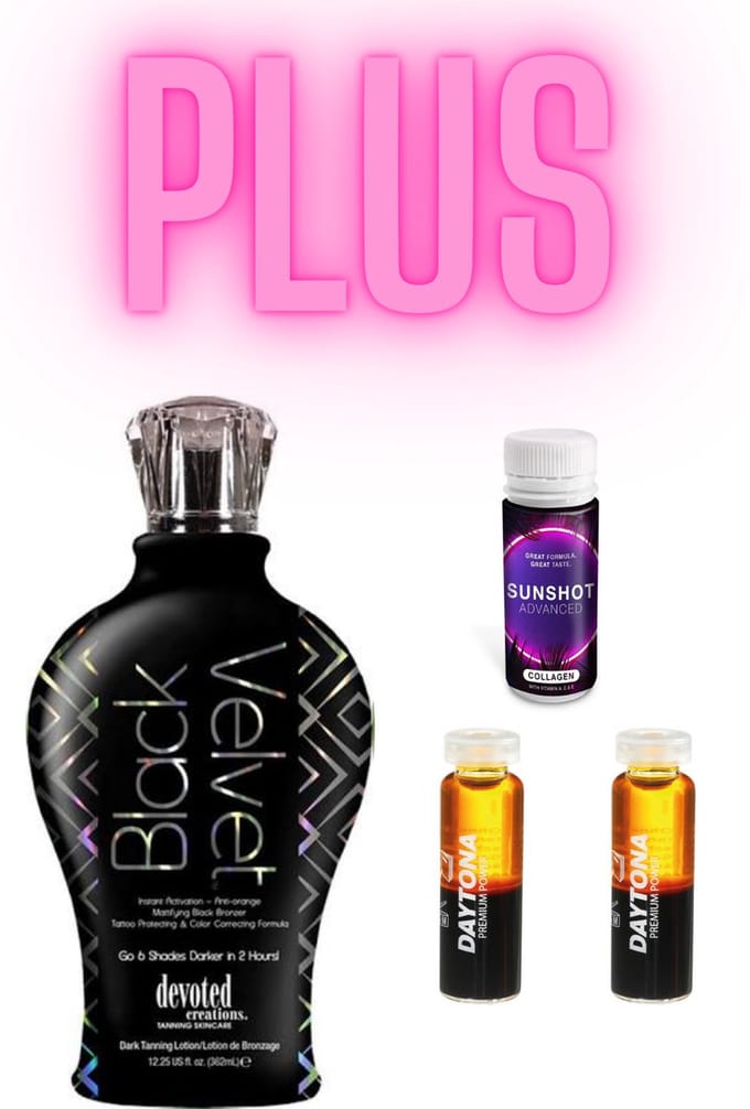 Devoted Creations Black Velvet 360 ml PLUS 1X Collagen Sunshot PLUS 2X Daytona Premium Power 6 ml