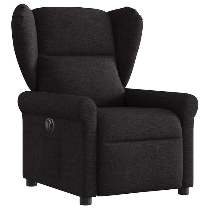 vidaXL - Fauteuil - verstelbaar - elektrisch - stof - zwart