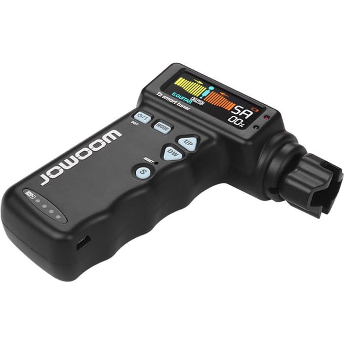 JOWOOM Smart Guitar Tuner Peg String Winder voor Ukulele Chromatische stemming zwart