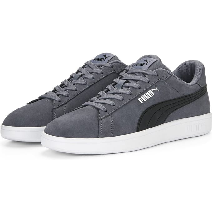 PUMA PUMA Smash 3.0 Unisex Sneakers - Gray Tile-PUMA Black-PUMA White