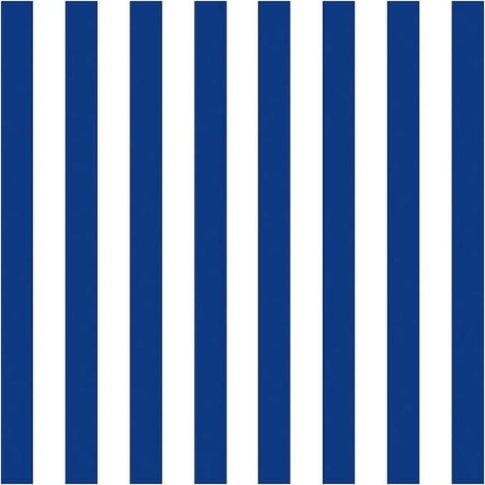 Ambiente Servetten - blauw/wit gestreept - 60x - 33 x 33 cm - 3-laags - Feest/decoratie servetten