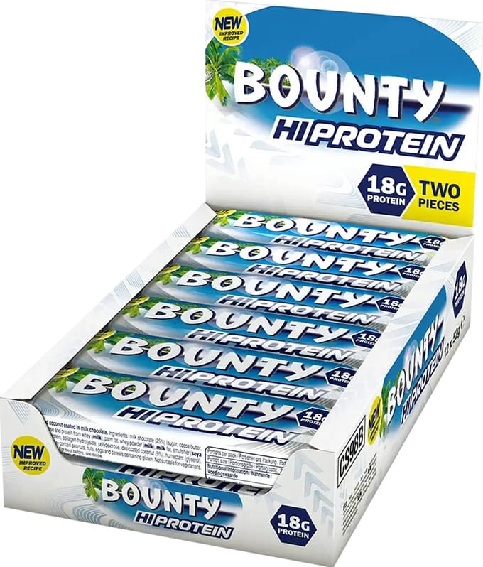 Bounty Protein Reep - 19 gr - Eiwitshake - 12 repen