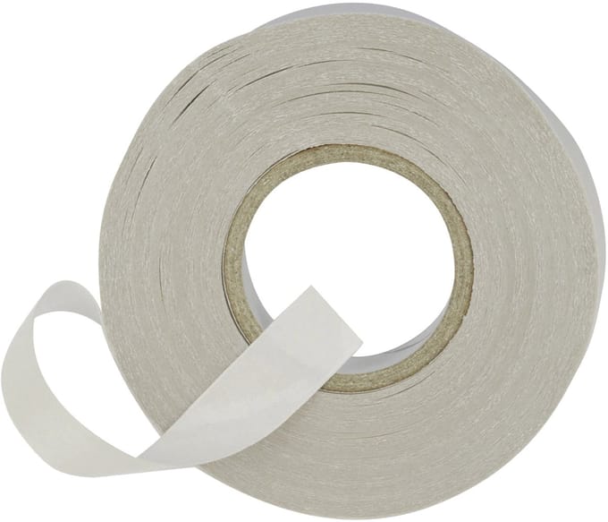 ARTYFETES - Dubbelzijdig wit plakband 12 mm x 18 m voor discrete feestdecoratie