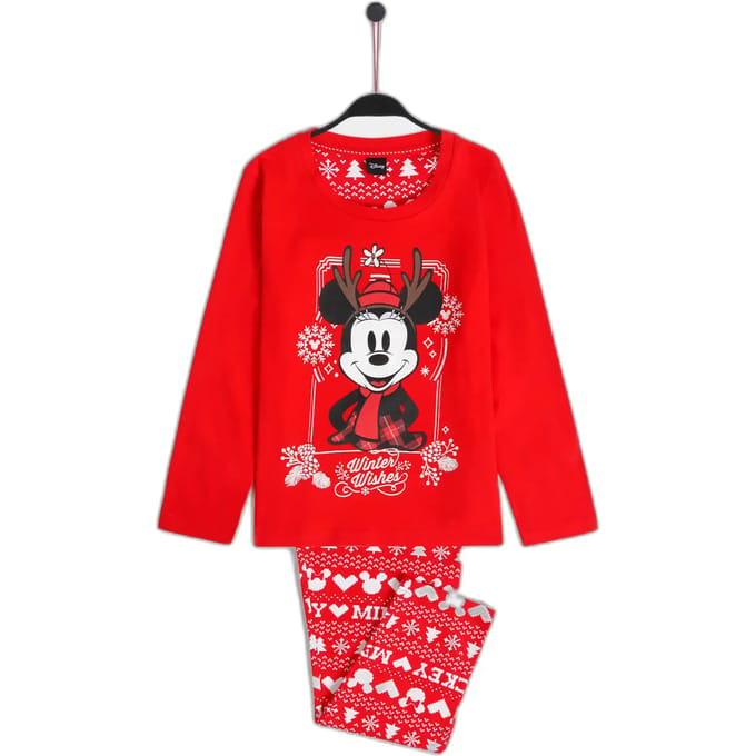 Meisjes kerst pyjama met lange mouwen Disney Mickey