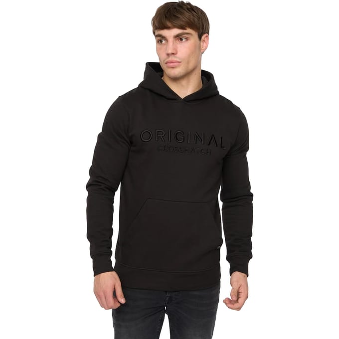Crosshatch Heren Haromere Hoodie (Zwart)