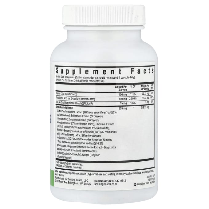 Stress Voedingsstoffen, 90 Vegetarische Capsules